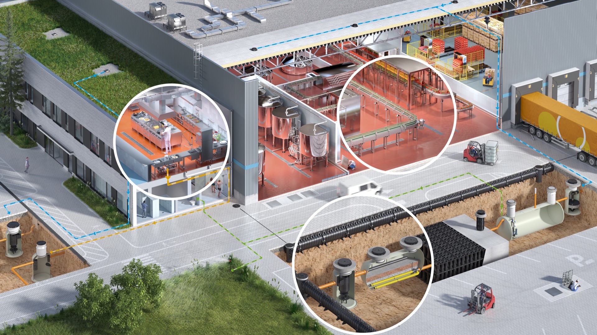 Wizualizacja browaru — Brevery Industry, Denmark